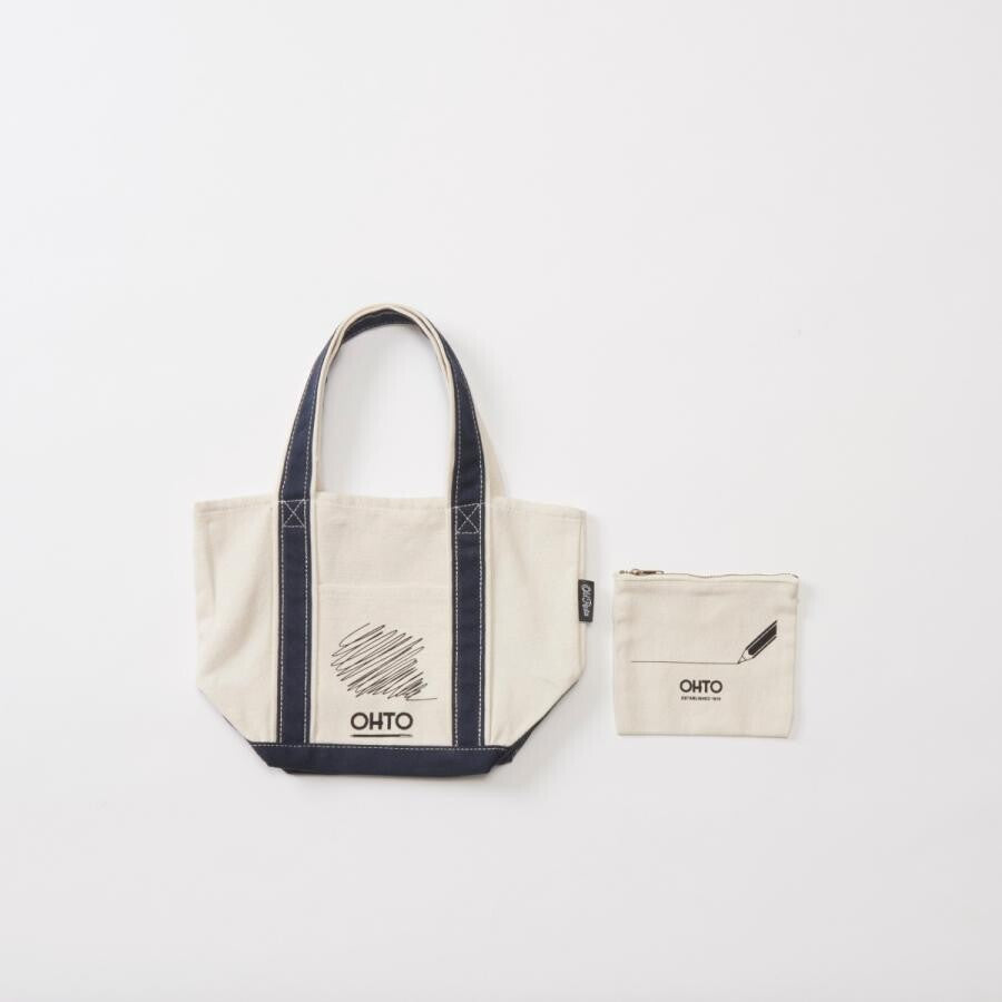 OLD RESTA 2-IN-1 JAPANESE STATIONERY Mini TOTE BAG / OHTO