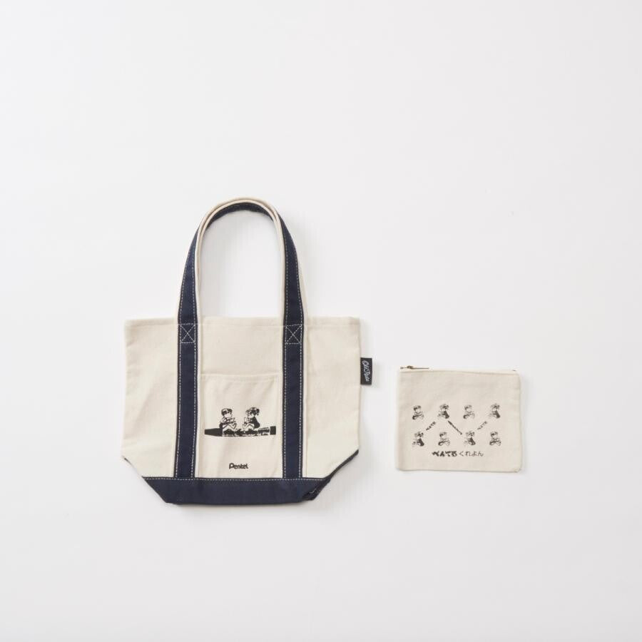 OLD RESTA 2-IN-1 JAPANESE STATIONERY Mini TOTE BAG / Pentel Crayon