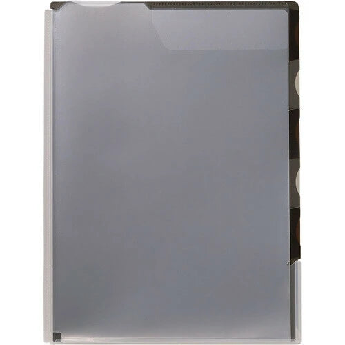 Gusseted 5-Pocket Index Folder / Charcoal