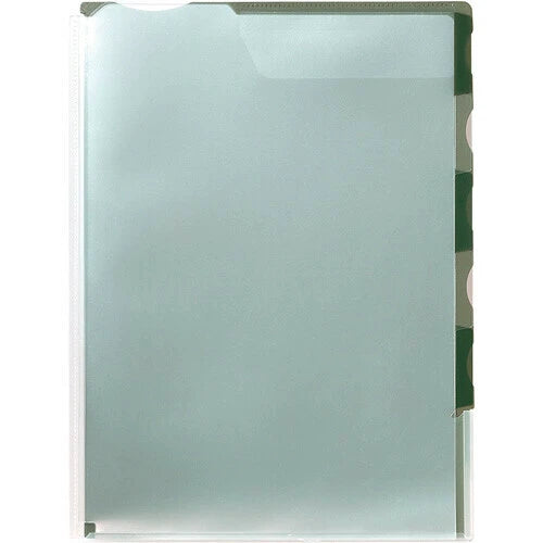 Gusseted 5-Pocket Index Folder / Cypress