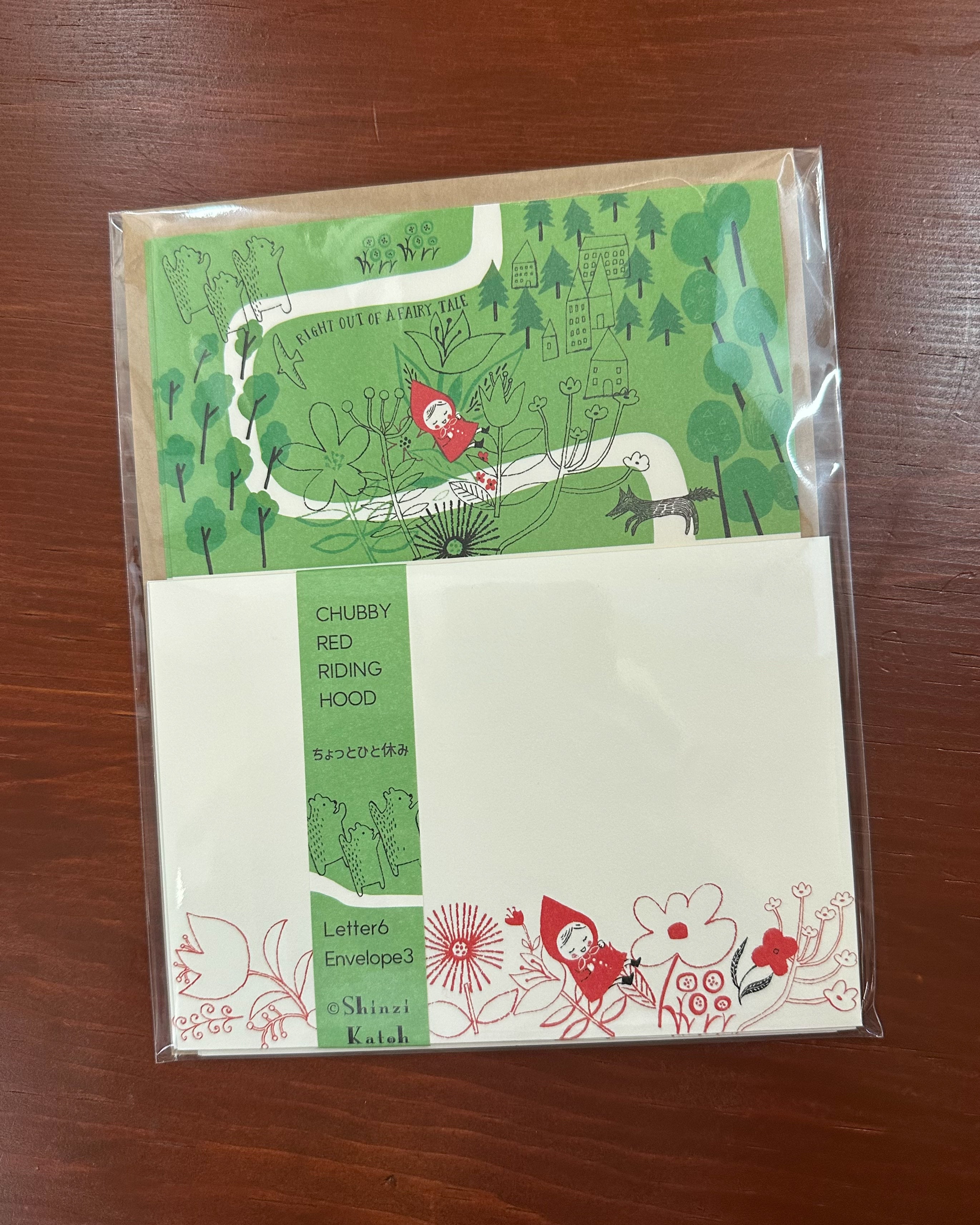 Shinzi Katoh Letter Set / Red Riding Hood / A Little Rest