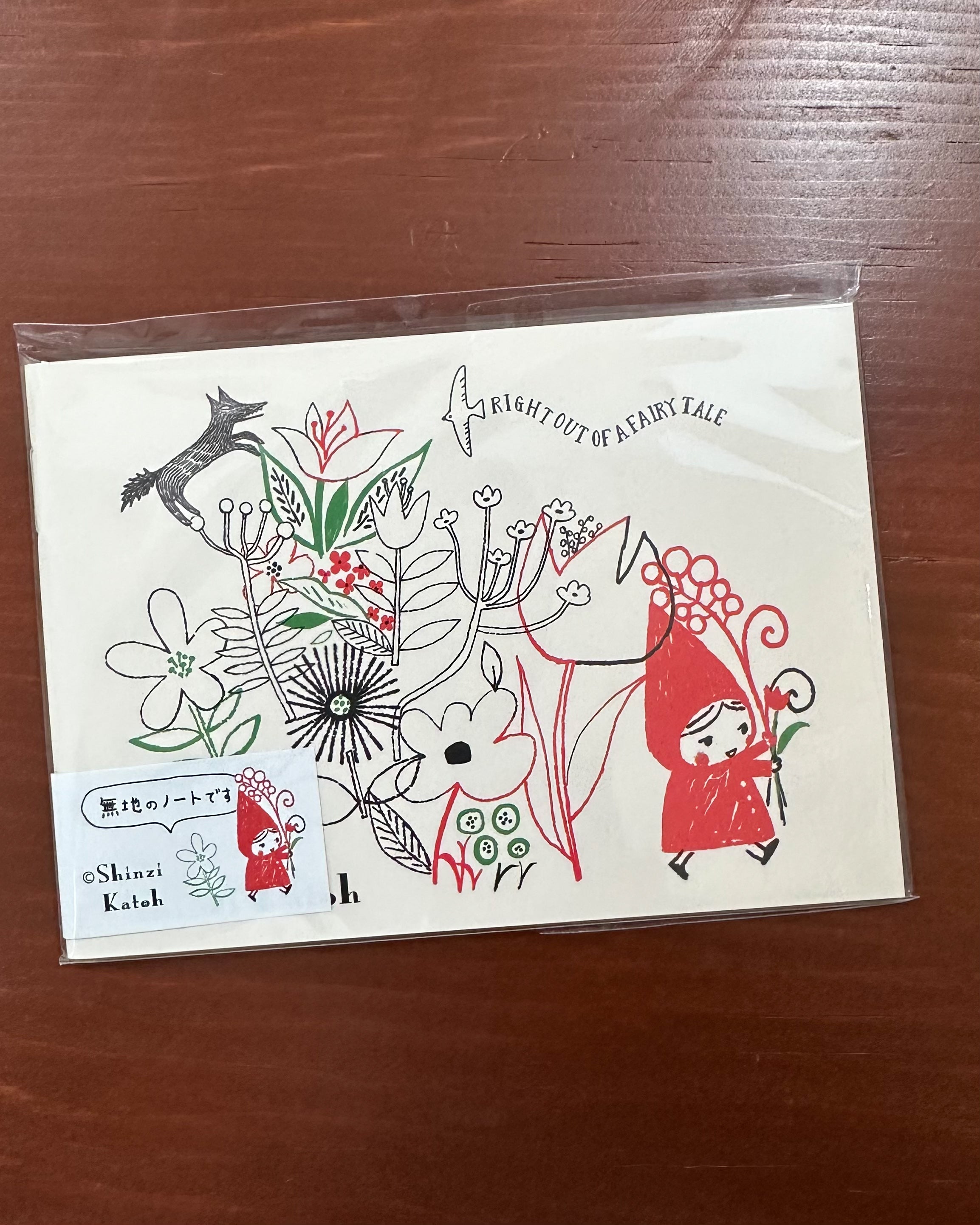 Shinzi Katoh B7 Notebook / Red Riding Hood / A Bouquet of Flowers