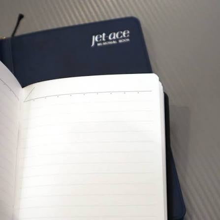 Jet Ace Notebook with Pencil / Three Sizes