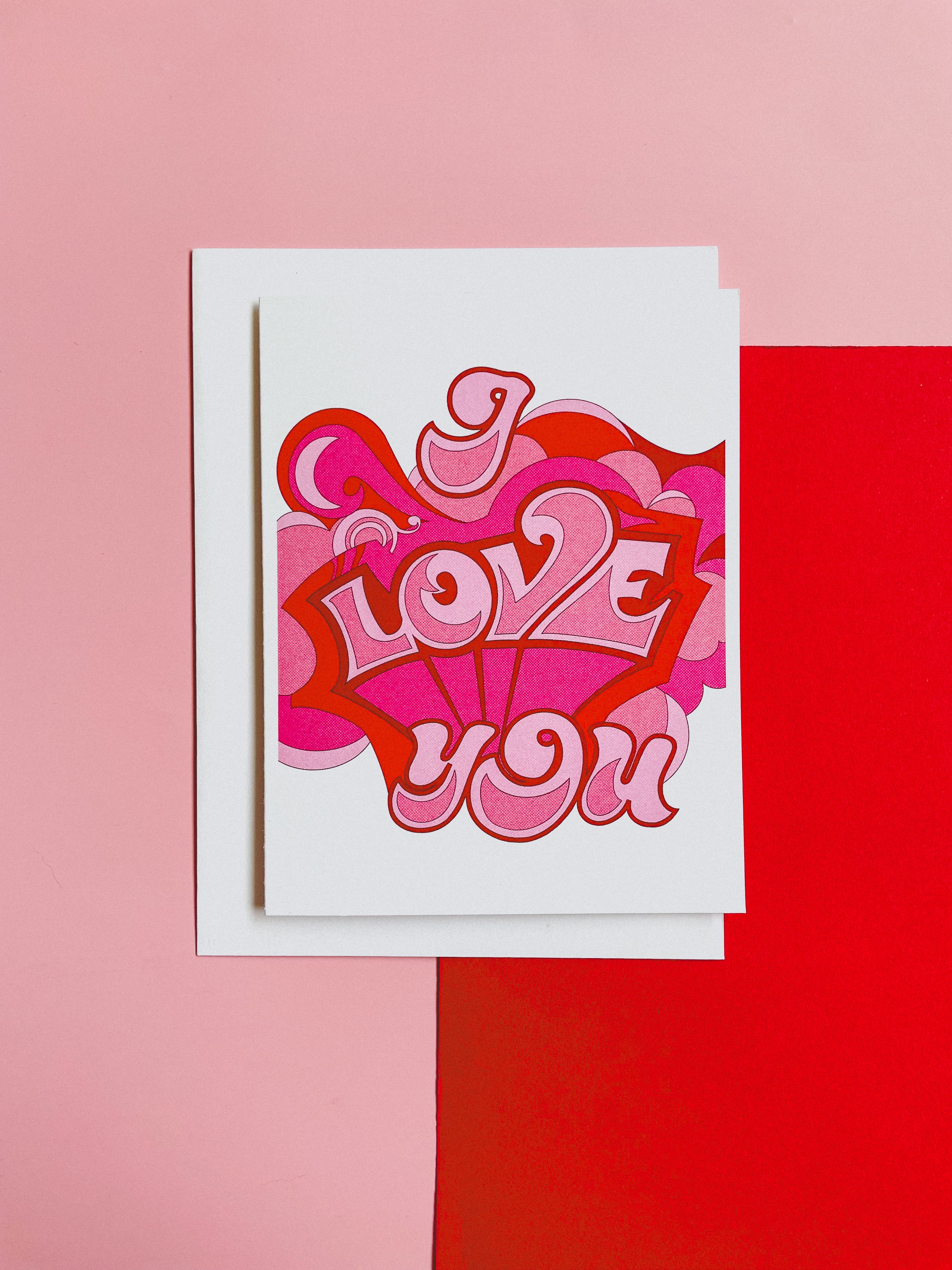 "I Love You" Mural Card