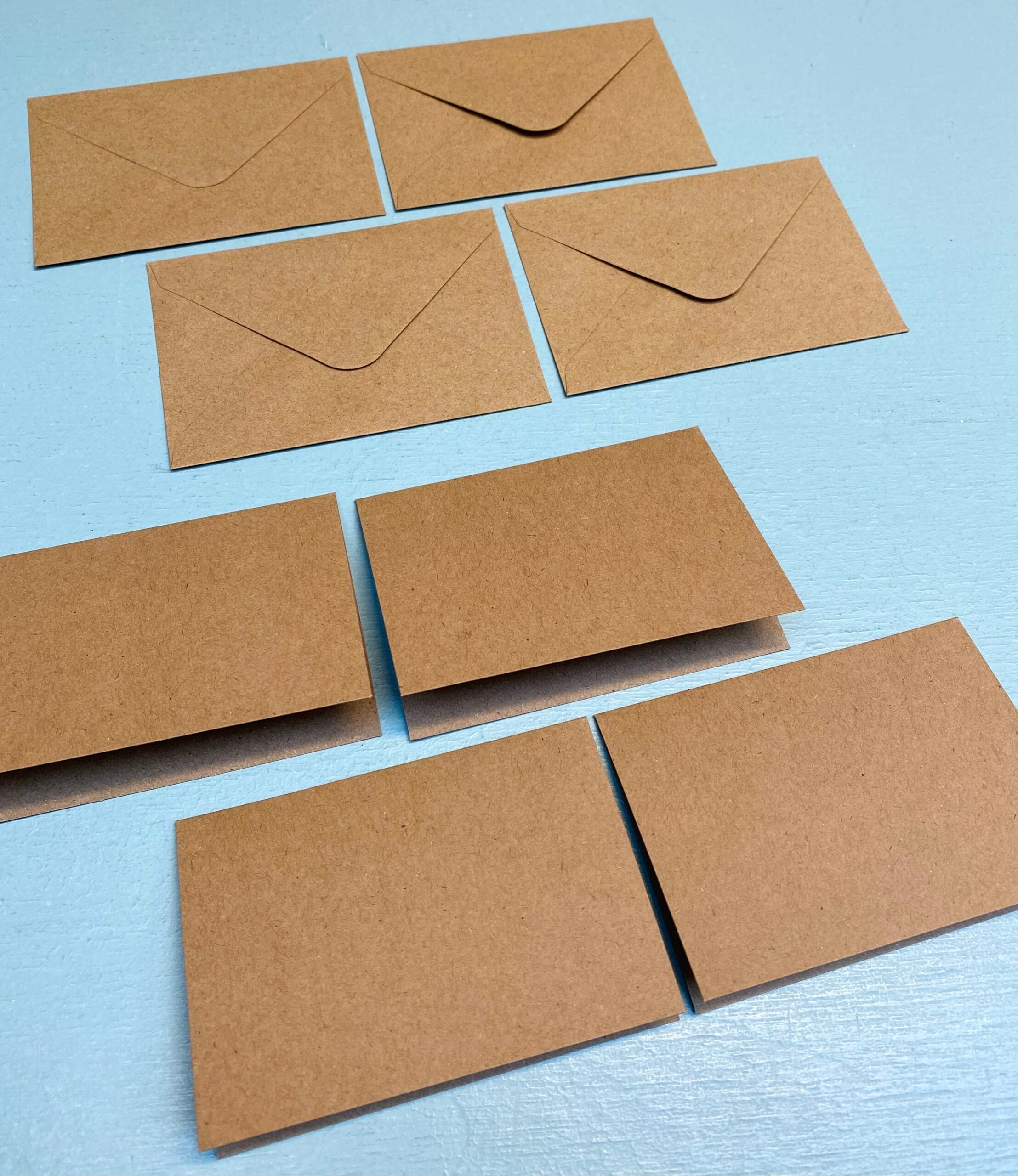Basic A7 Folded Note Set / Kraft