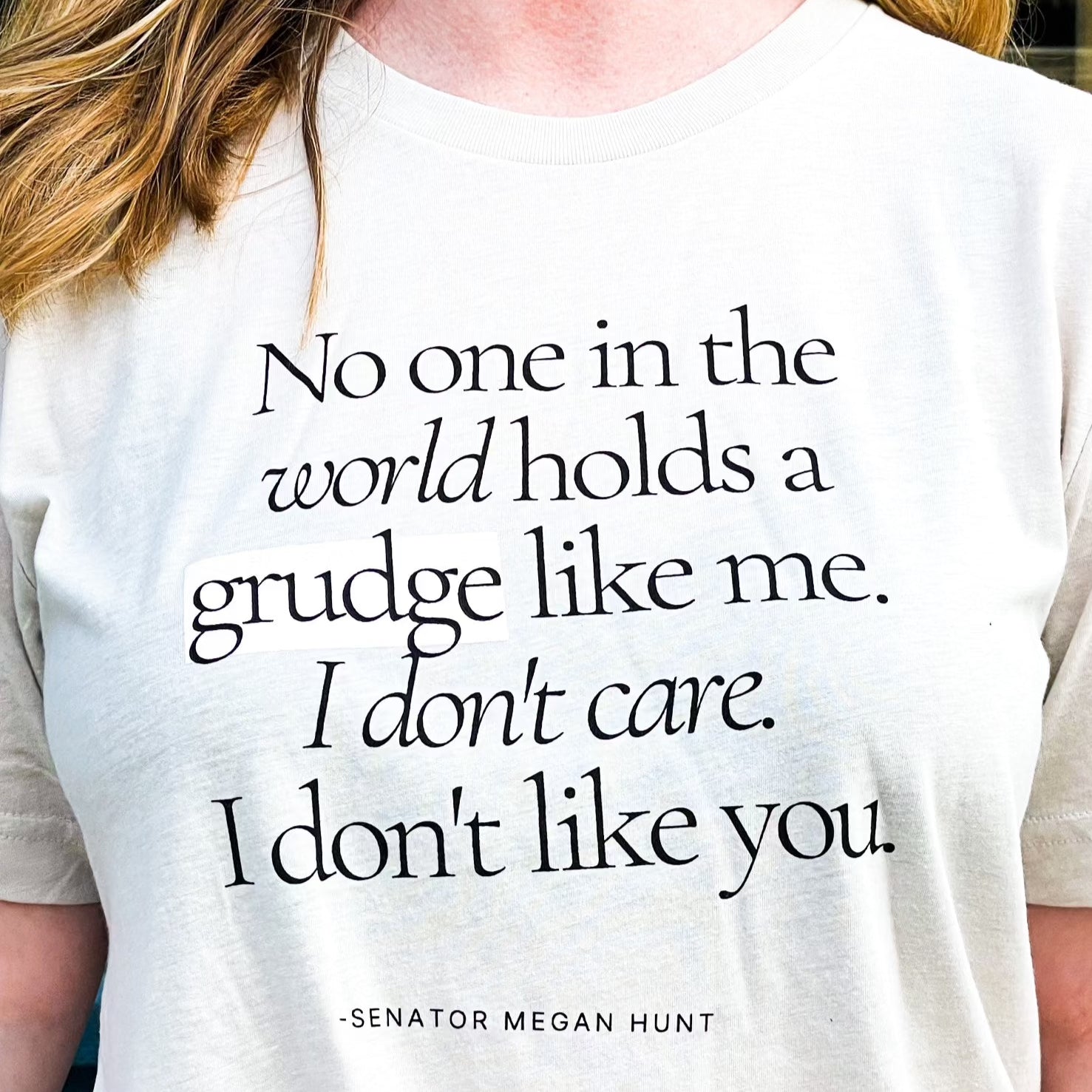 No one Holds a Grudge T-Shirt