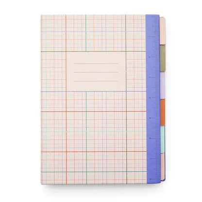 Tabbed Colorblock Notebook / Madrid