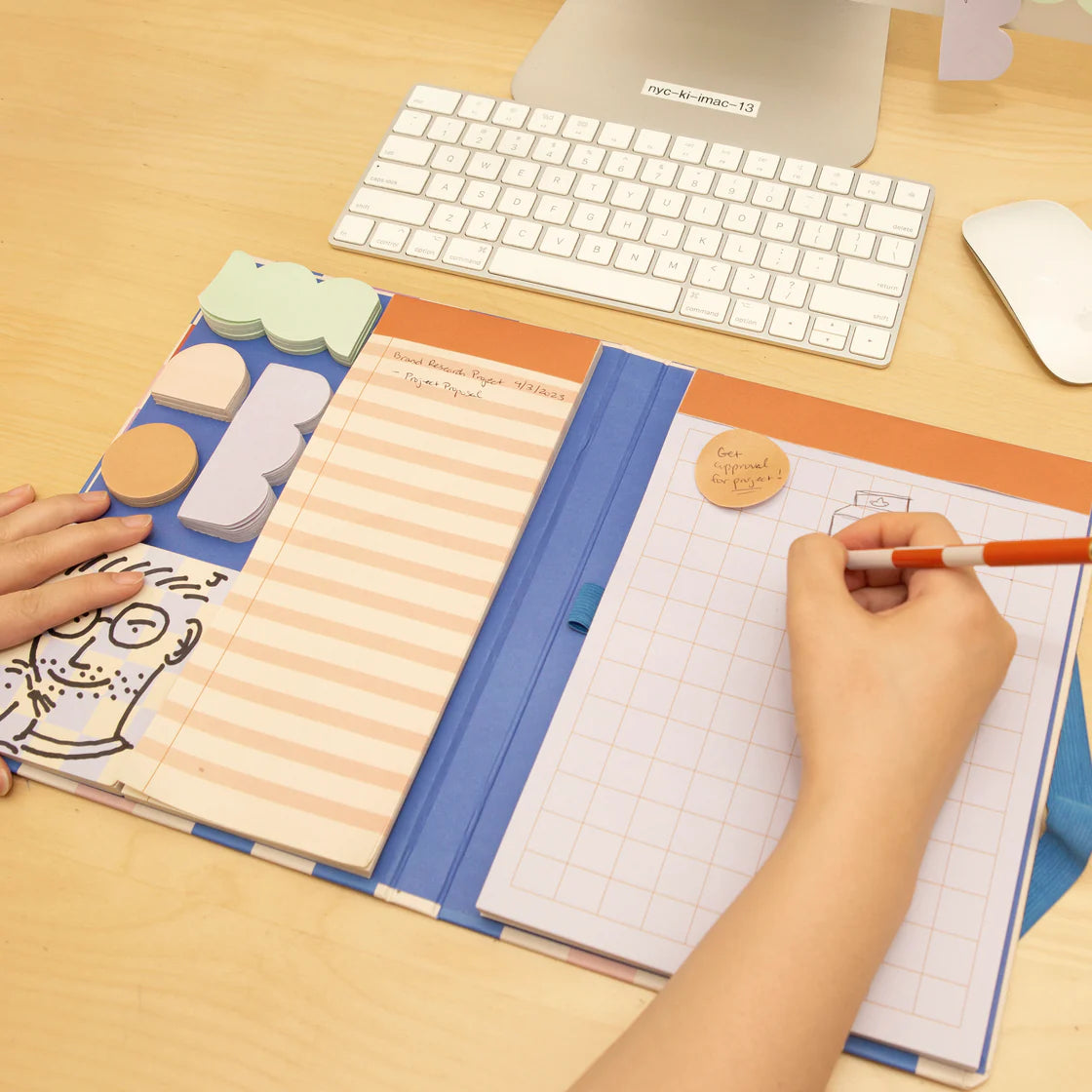 Notepad with Sticky Notes and Pen