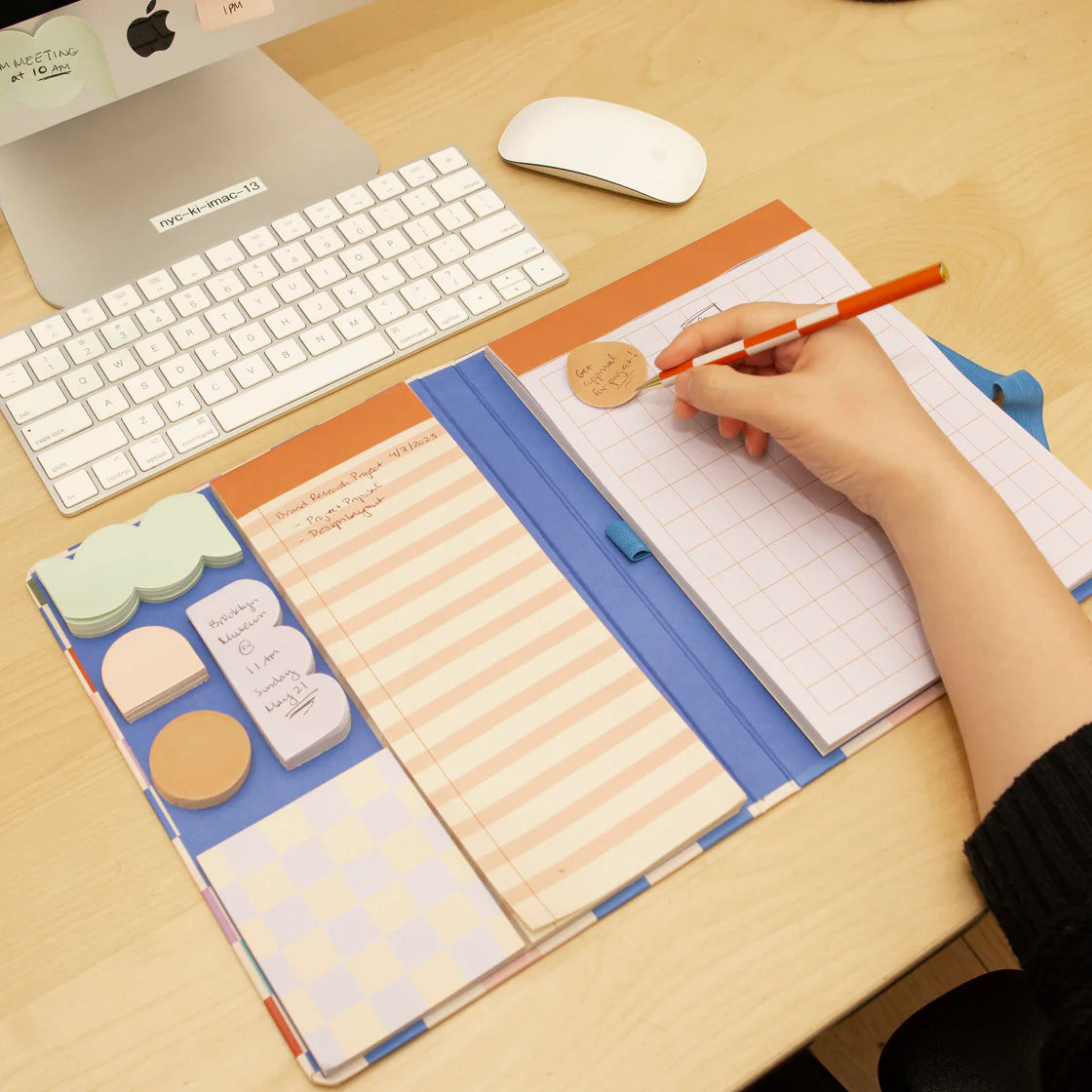 Notepad with Sticky Notes and Pen