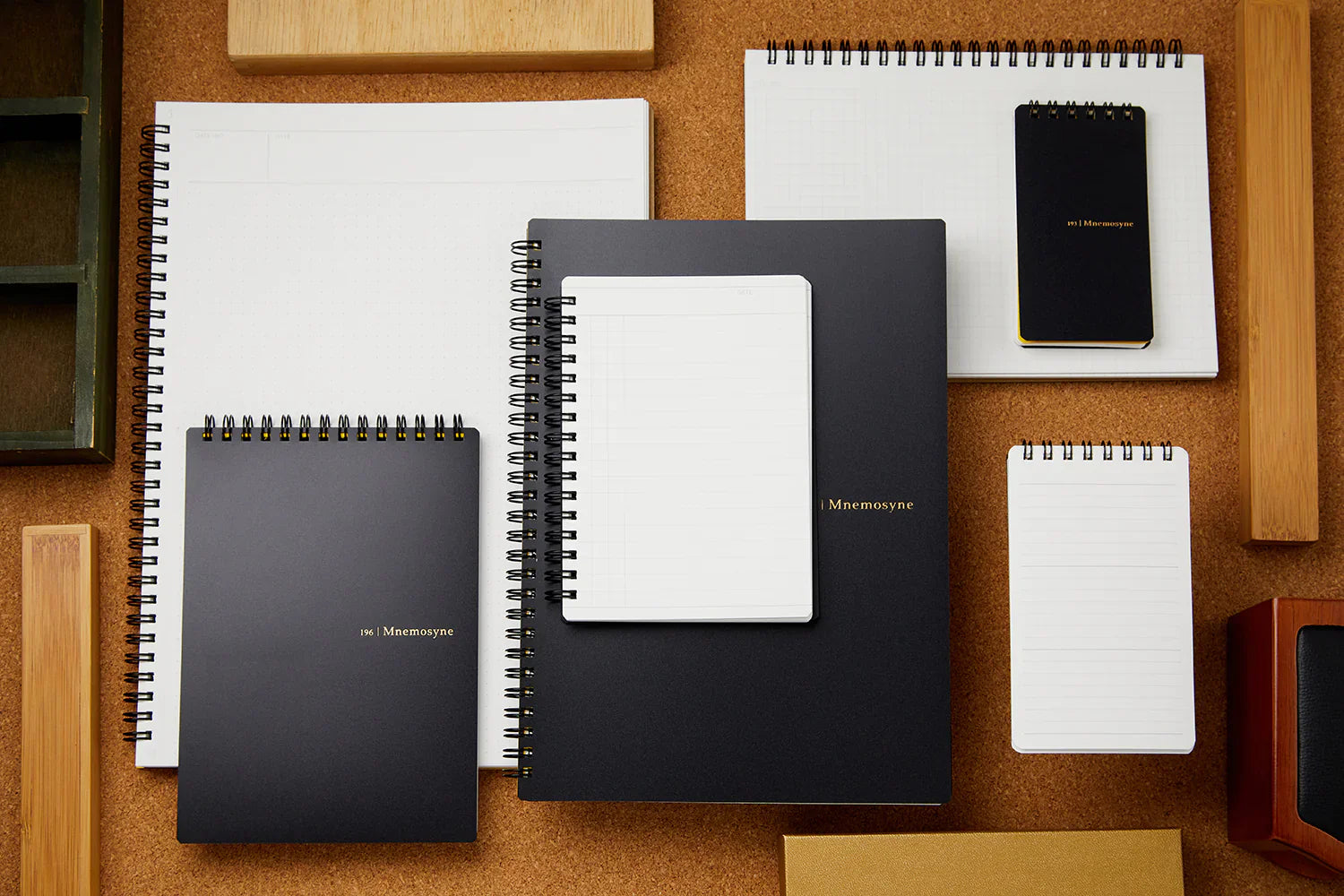 Mnemosyne B6 Lined Top Spiral 196 Notebook