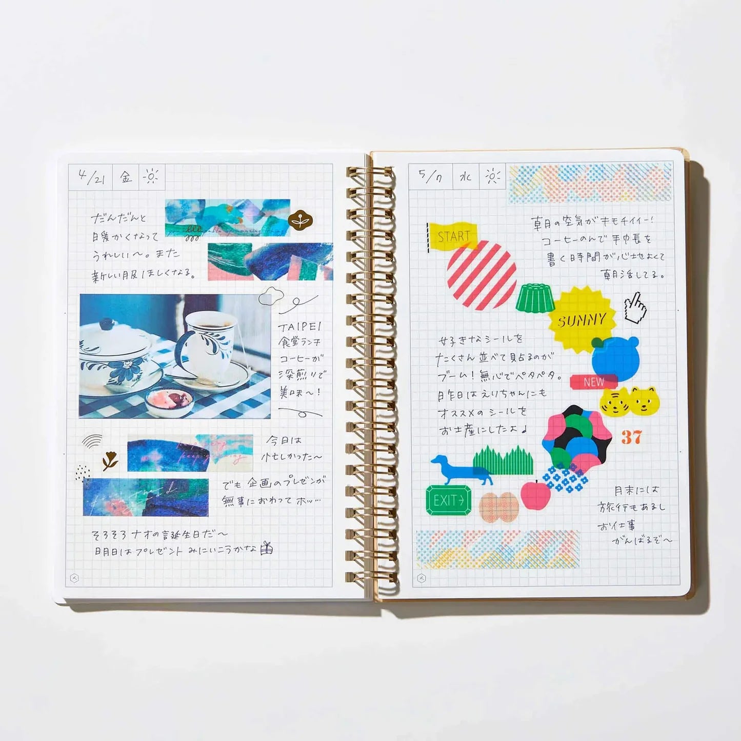HITOTOKI KITTA Washi Tape Book / Collage
