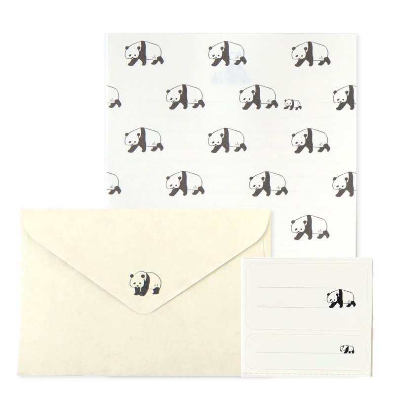Ryu-Ryu Animal Parade Letter Set / Panda