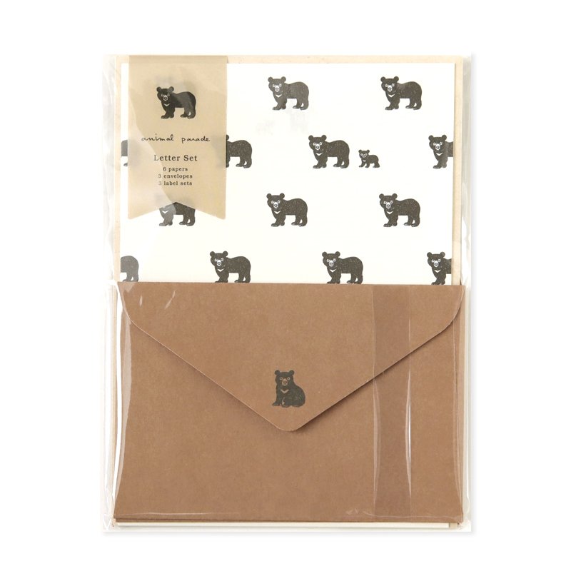 Ryu-Ryu Animal Parade Letter Set / Bear