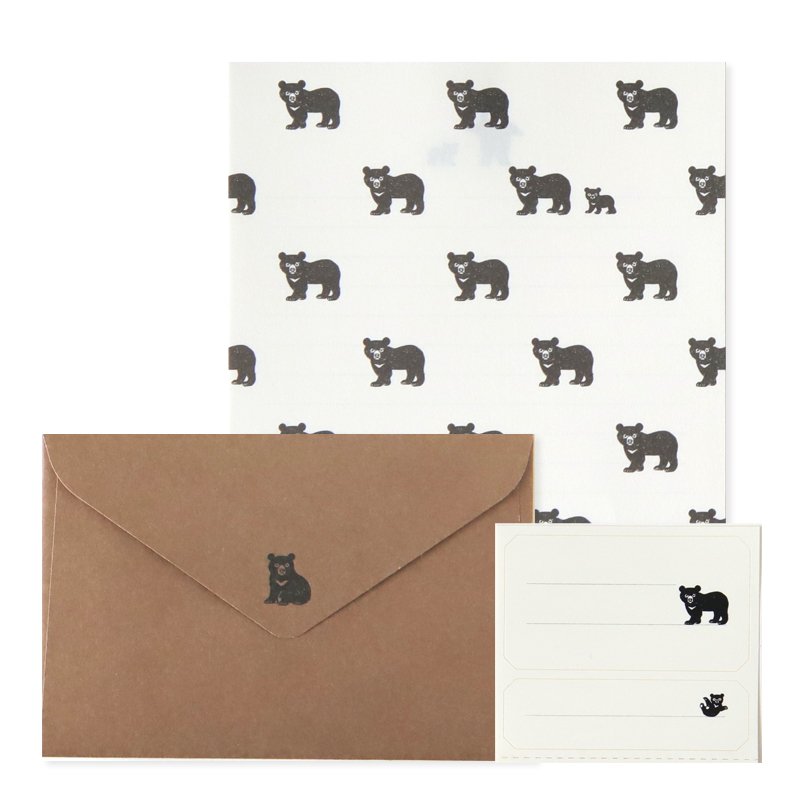 Ryu-Ryu Animal Parade Letter Set / Bear