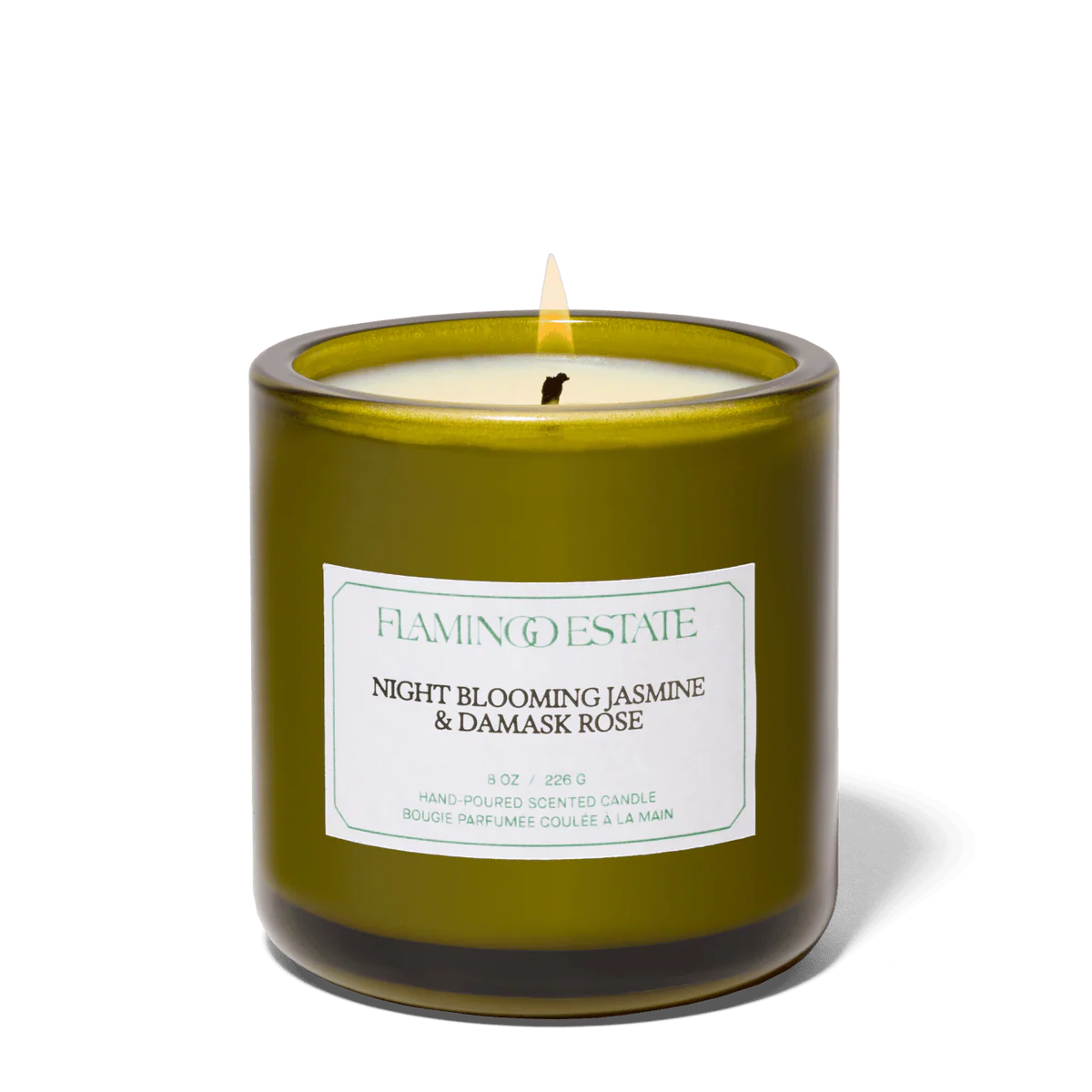 Night Blooming Jasmine & Damask Rose Candle by Flamingo Estate