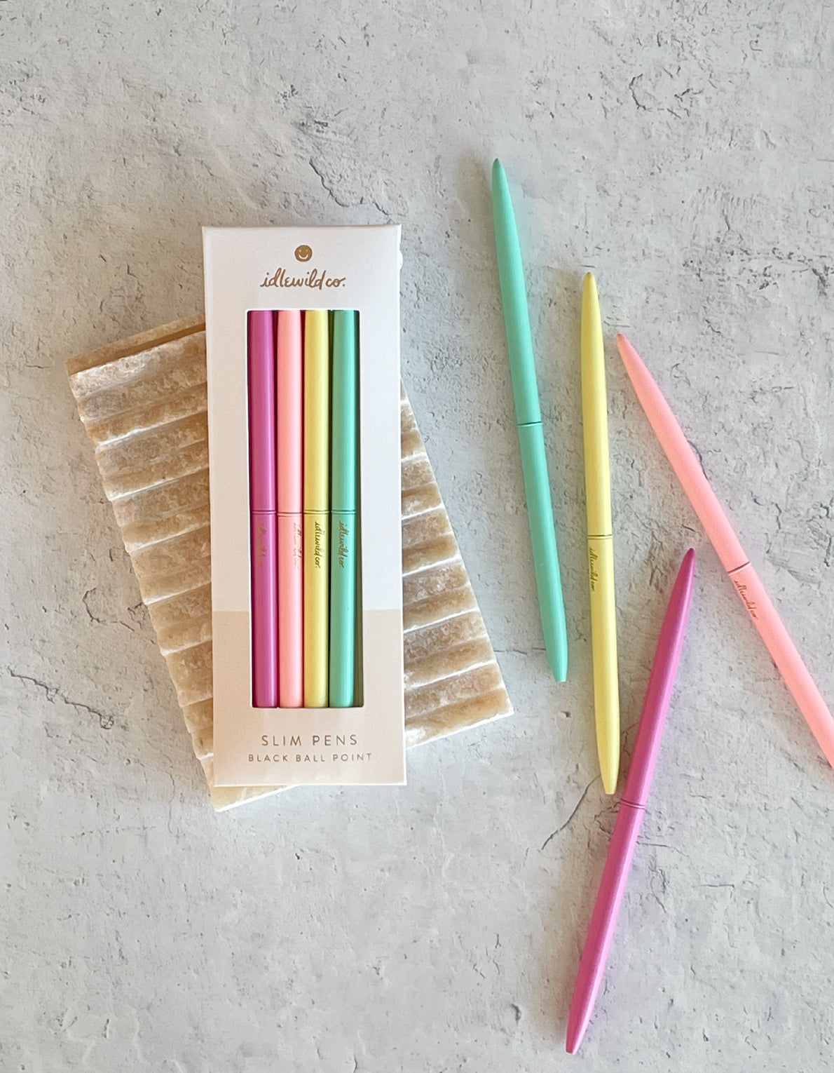 pastel brights slim pen set
