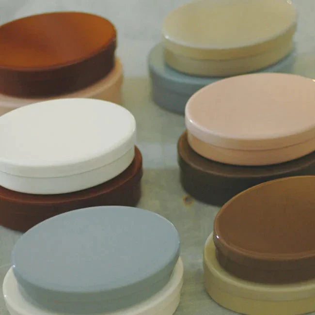 Oval Steel Enamel Box