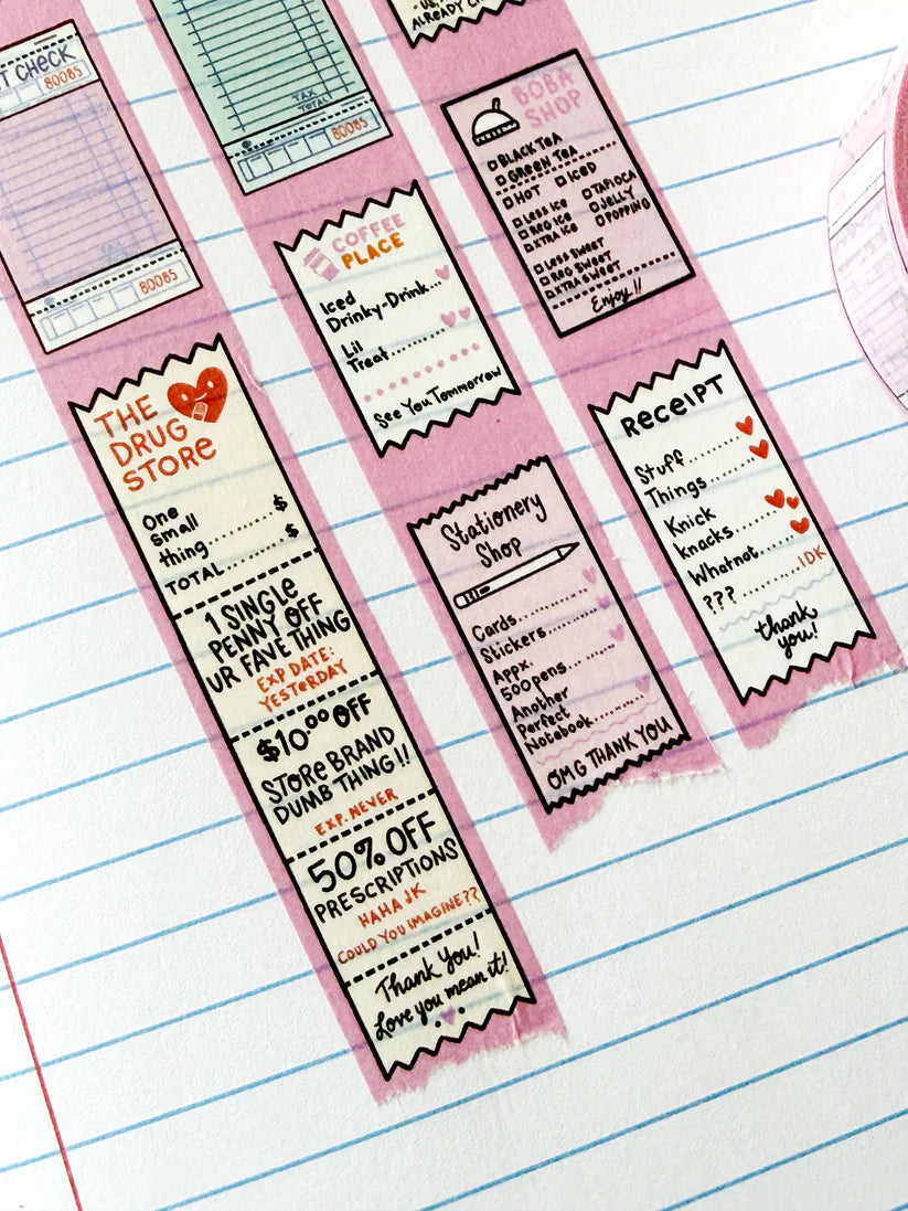 I Have Receipts Washi Tape / Stationery Store Day Exclusive!