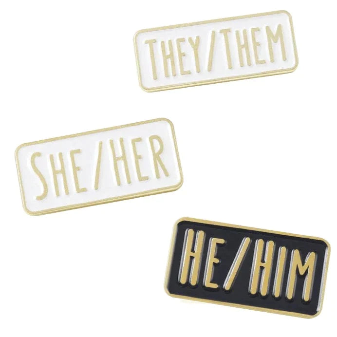 Pronouns Enamel Pin