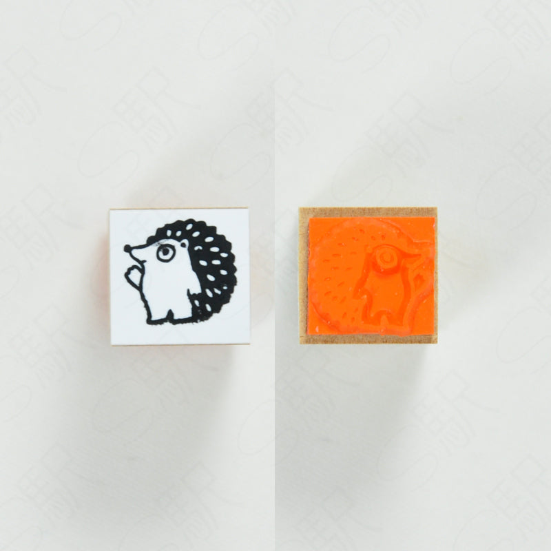 Chibi Yumi Kitagishi Hedgehog Rubber Stamp