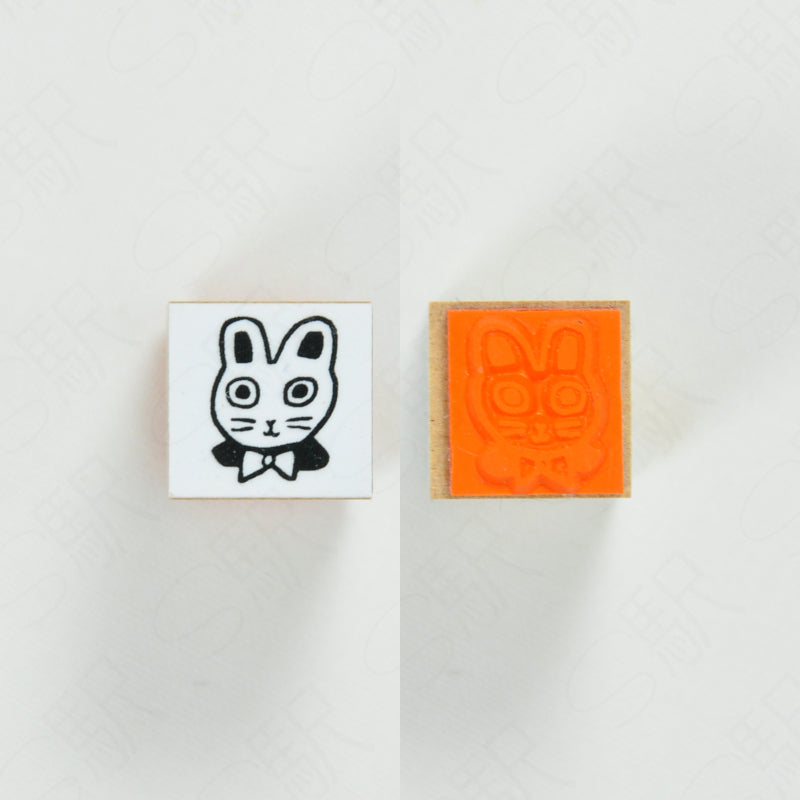 Chibi Yumi Kitagishi Rabbit Rubber Stamp