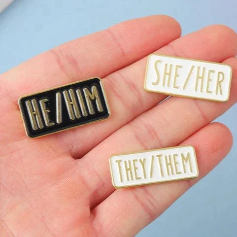 Pronouns Enamel Pin