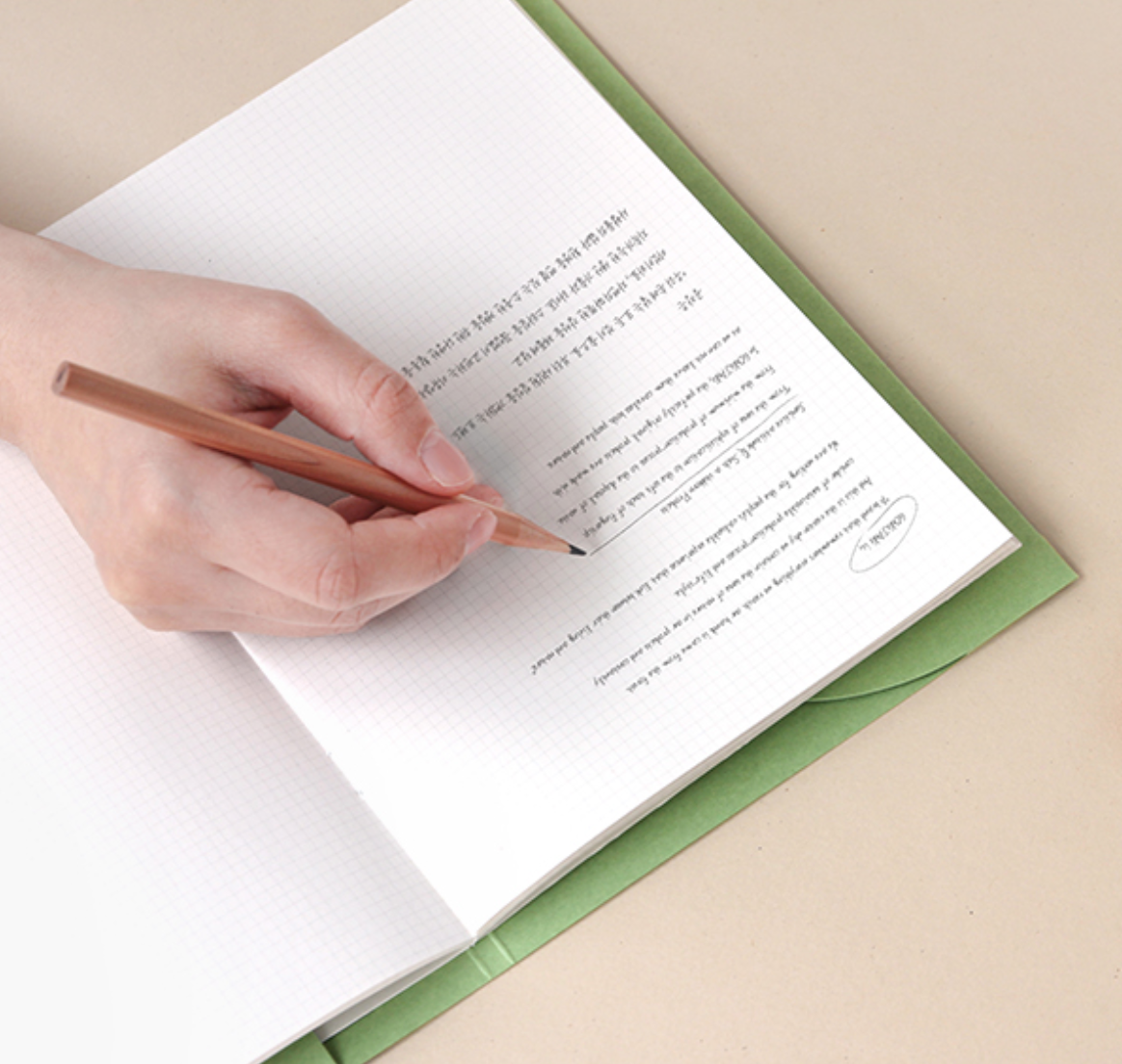 Color Notebook Folio / Apple Green