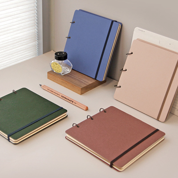 Small Open Book Diary / Moss Green