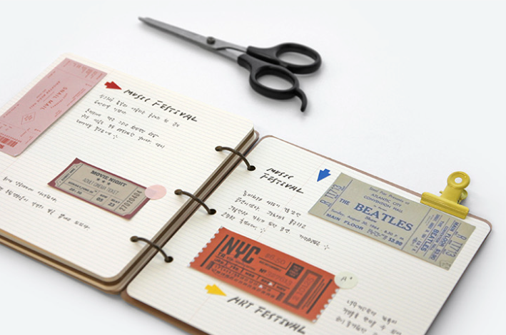 Small Open Book Diary / Moss Green