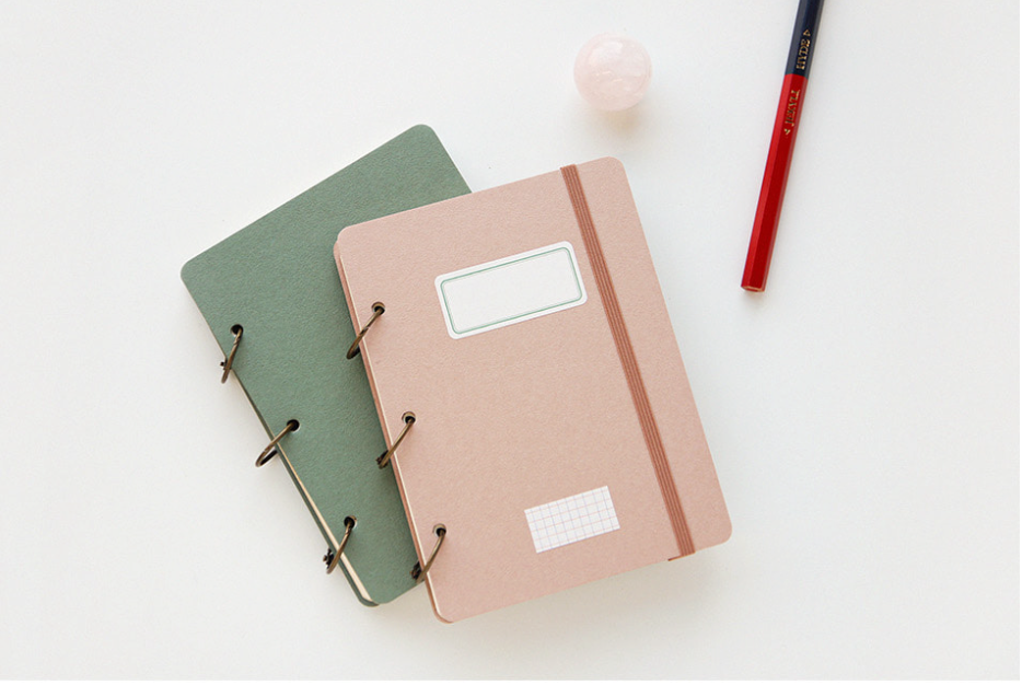 Small Open Book Diary / Sand Beige
