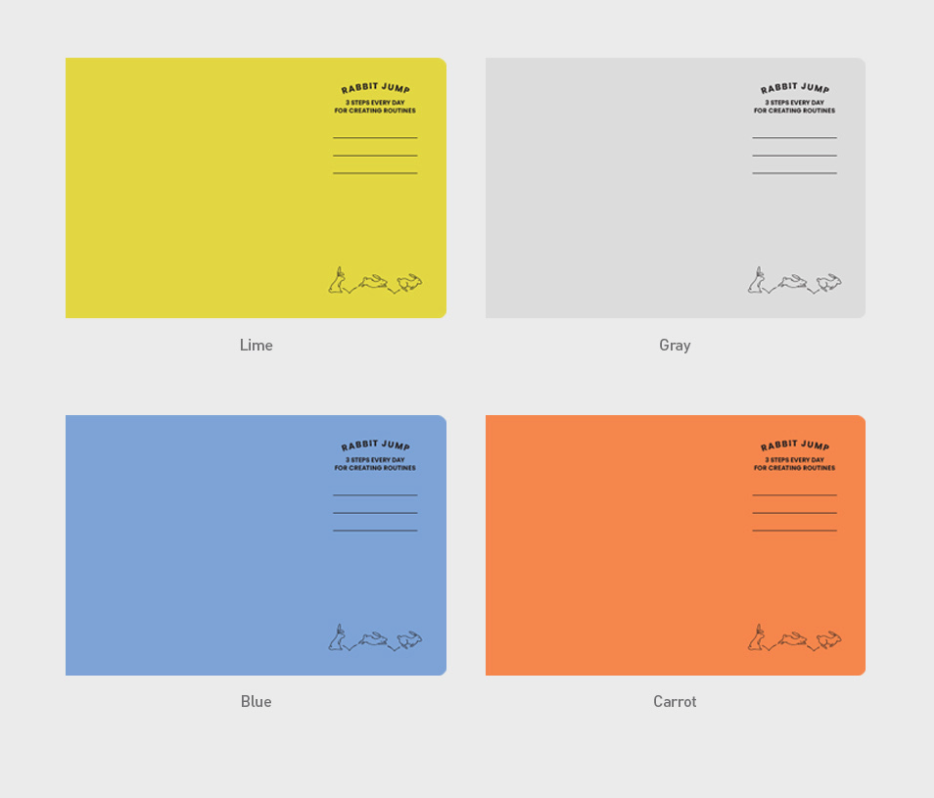 Rabbit 3-Step Routine Notebook