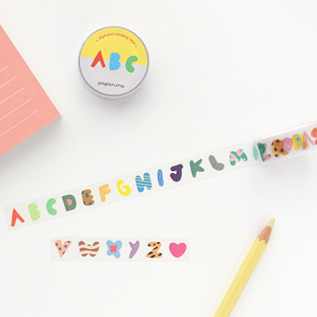 Alphabet Washi Tape