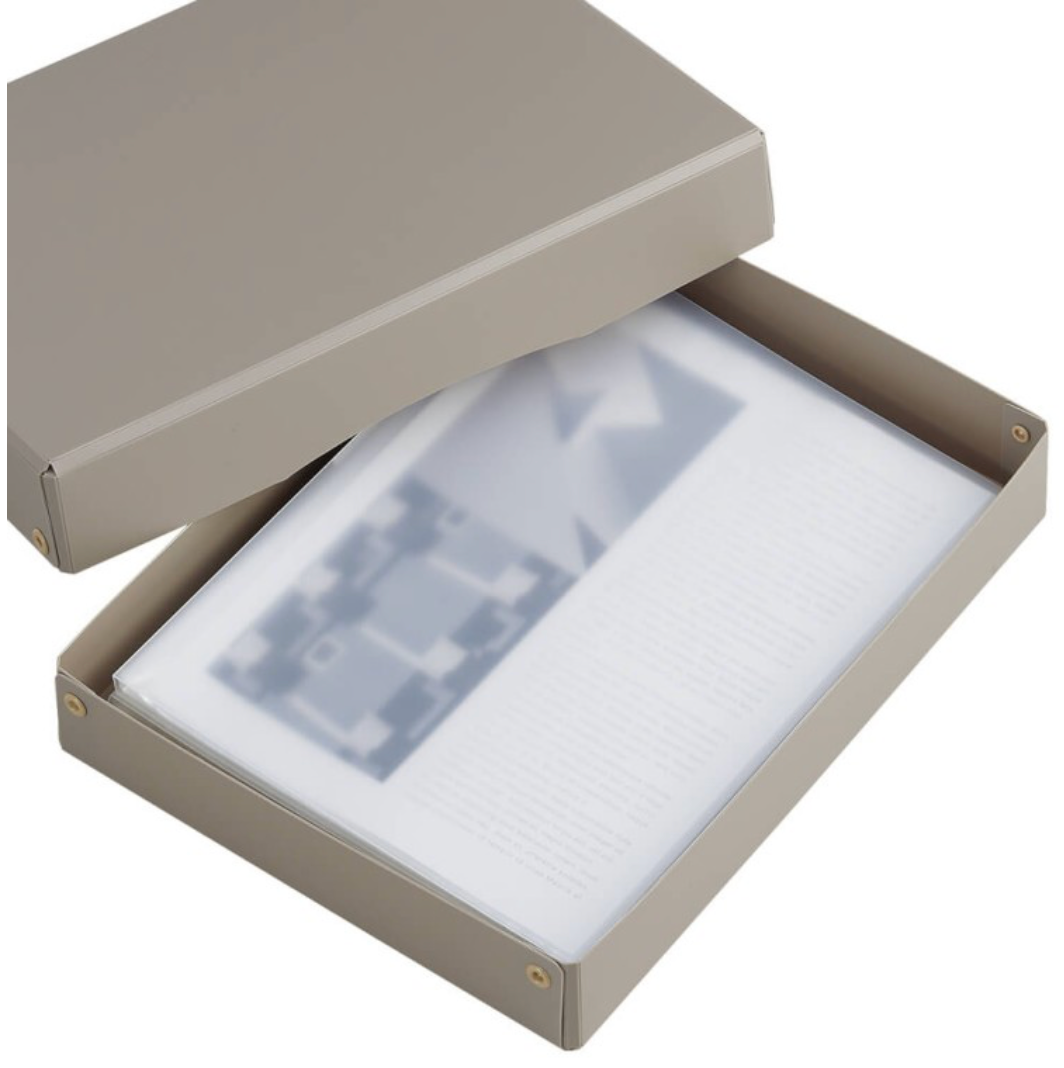 Lihit Lab Roomy Desk Tray A4 Size / Gray