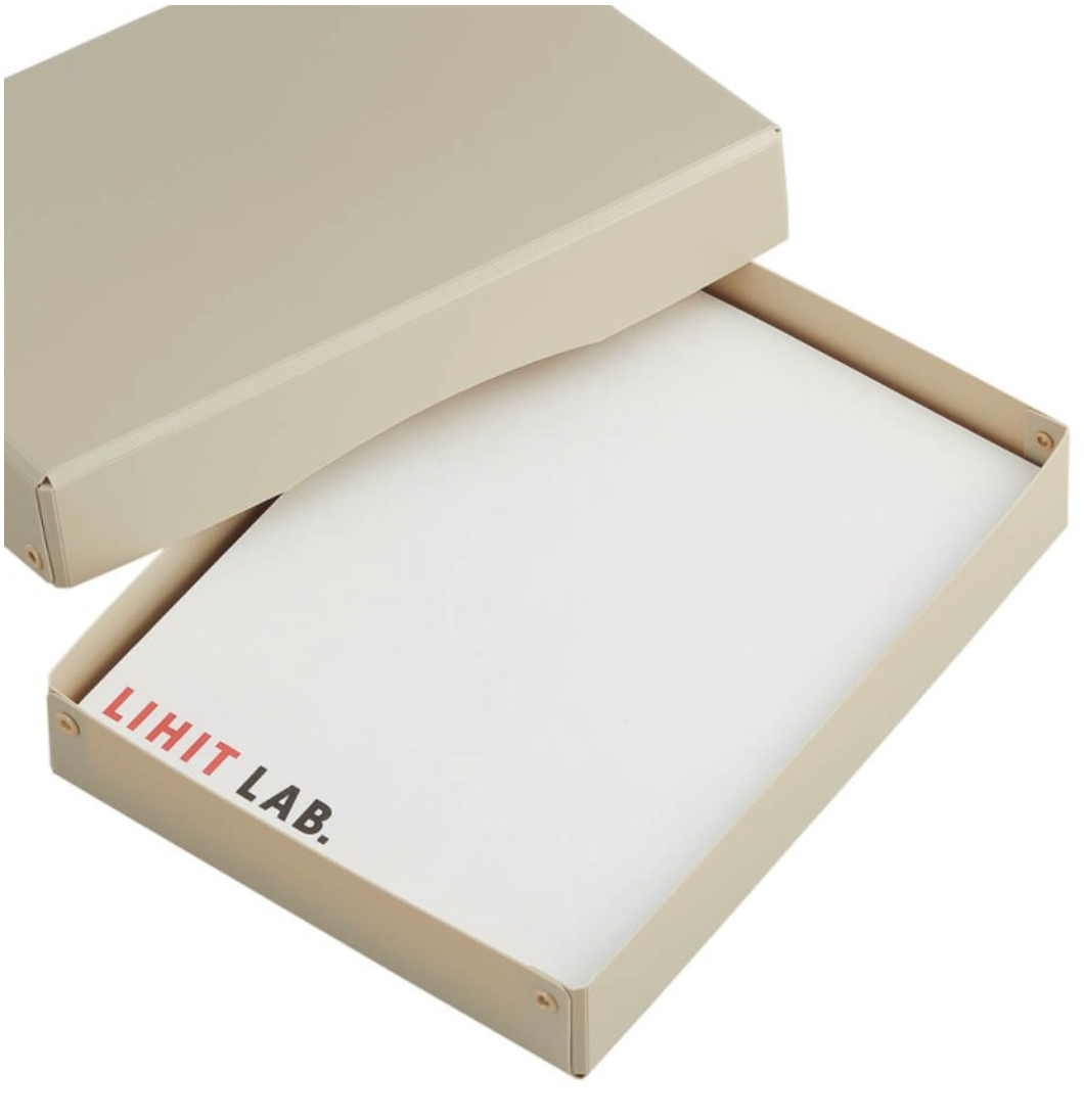 Lihit Lab Roomy Desk Tray A4 Size / Beige