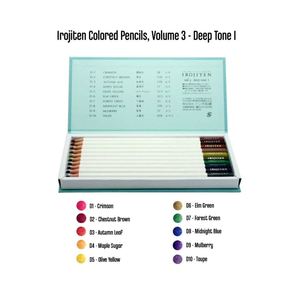 Tombow Irojiten Colored Pencil Dictionary Set / Rainforest