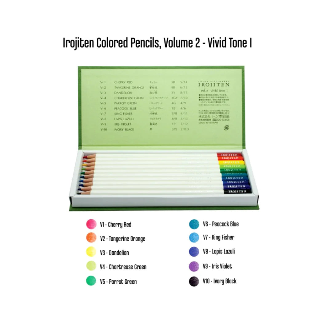 Tombow Irojiten Colored Pencil Dictionary Set / Rainforest