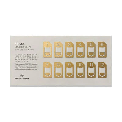 Brass Number Clips