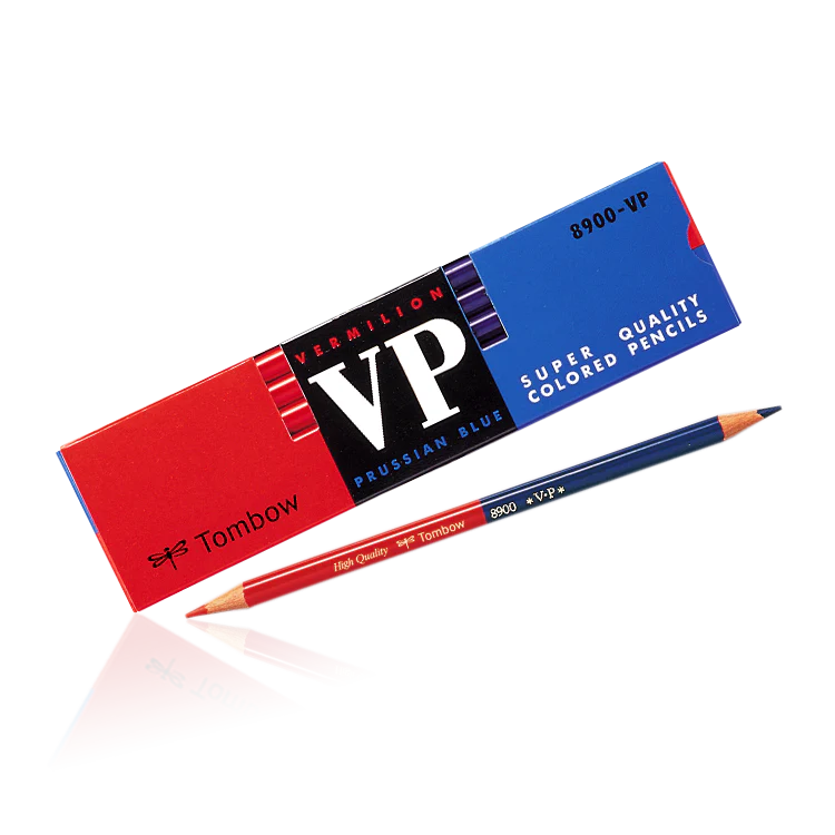 Tombow 8900-VP red and blue pencil duo / Set of 12