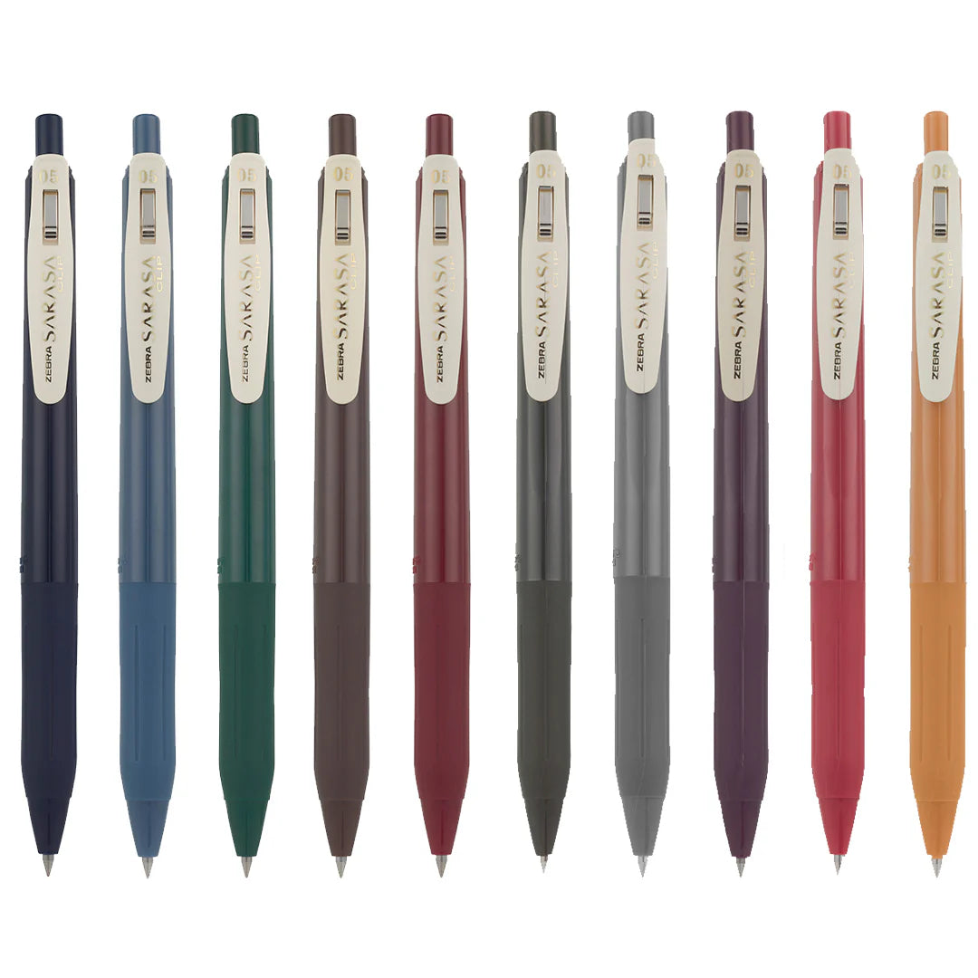 Sarasa Clip 0.5mm Gel Pen / Vintage Colors