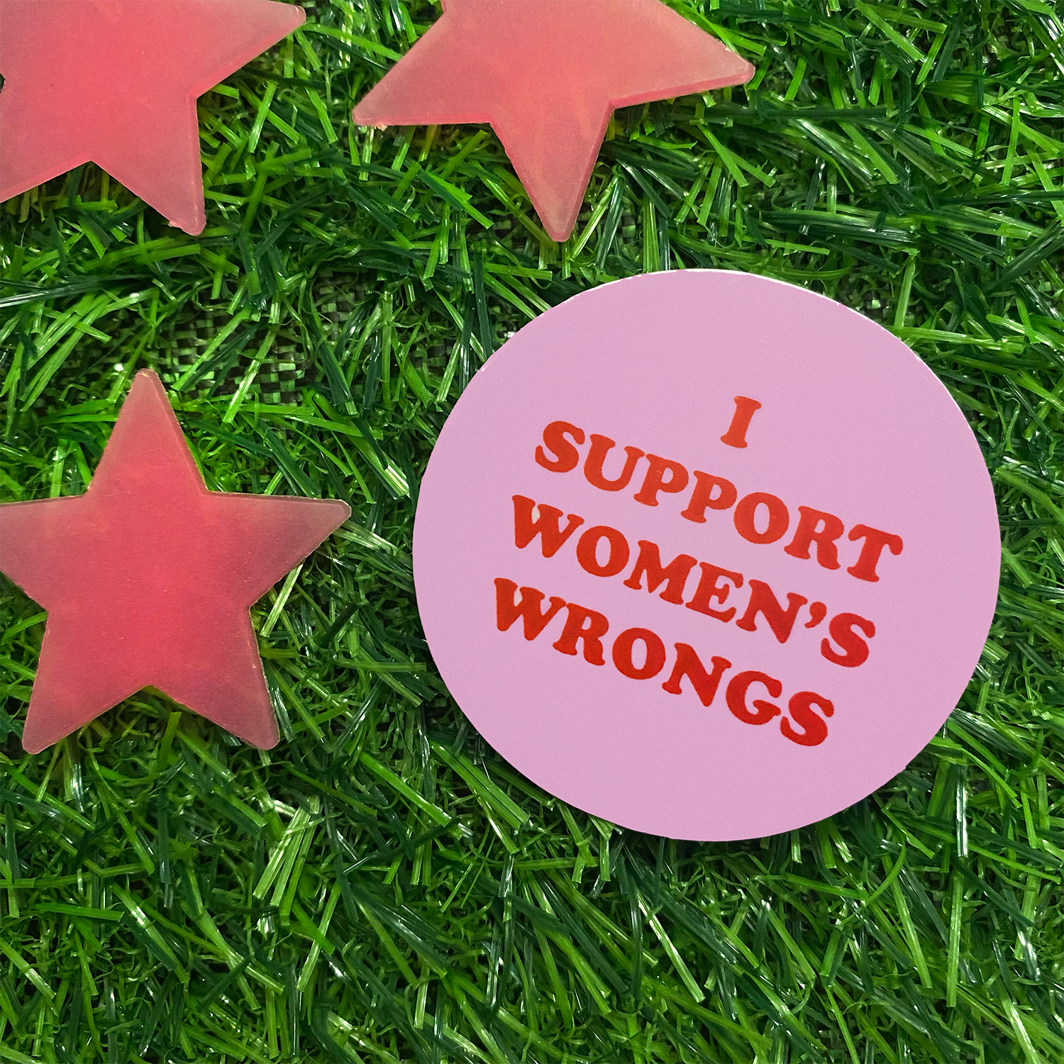 Women's wrongs sticker