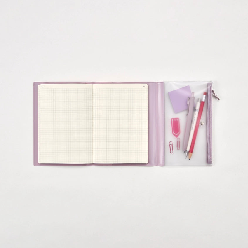 Daigo isshoni. Pen and Notebook Case / A5 / Pink