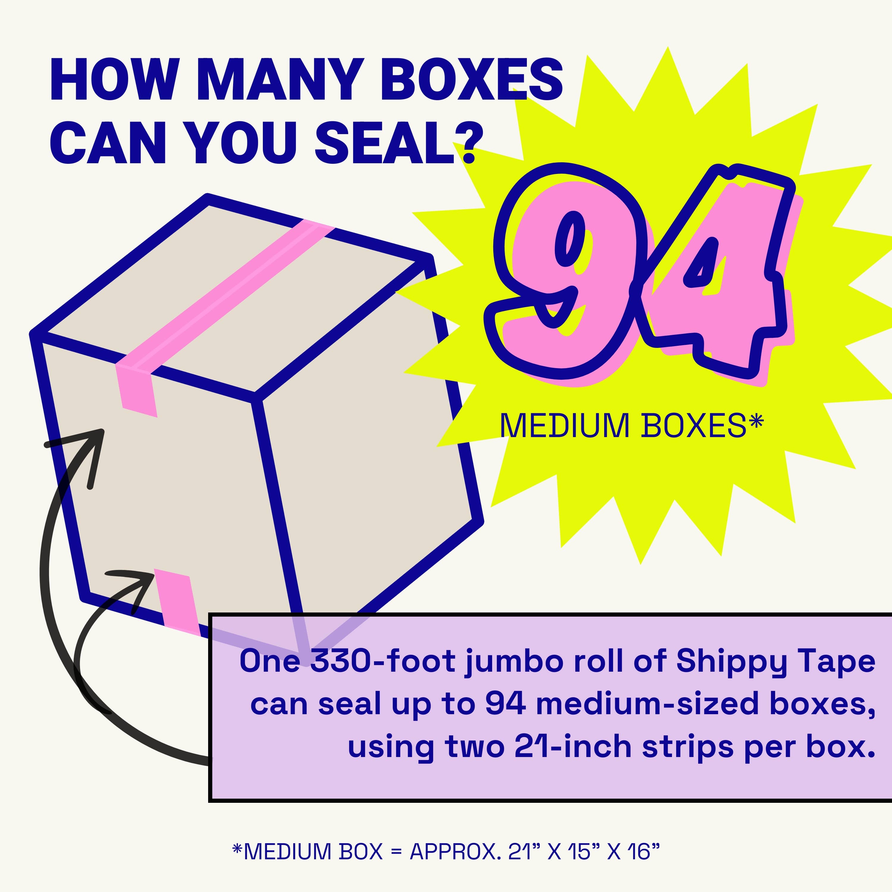 Yay, I'm Here! Shipping Tape - Pink/Yellow