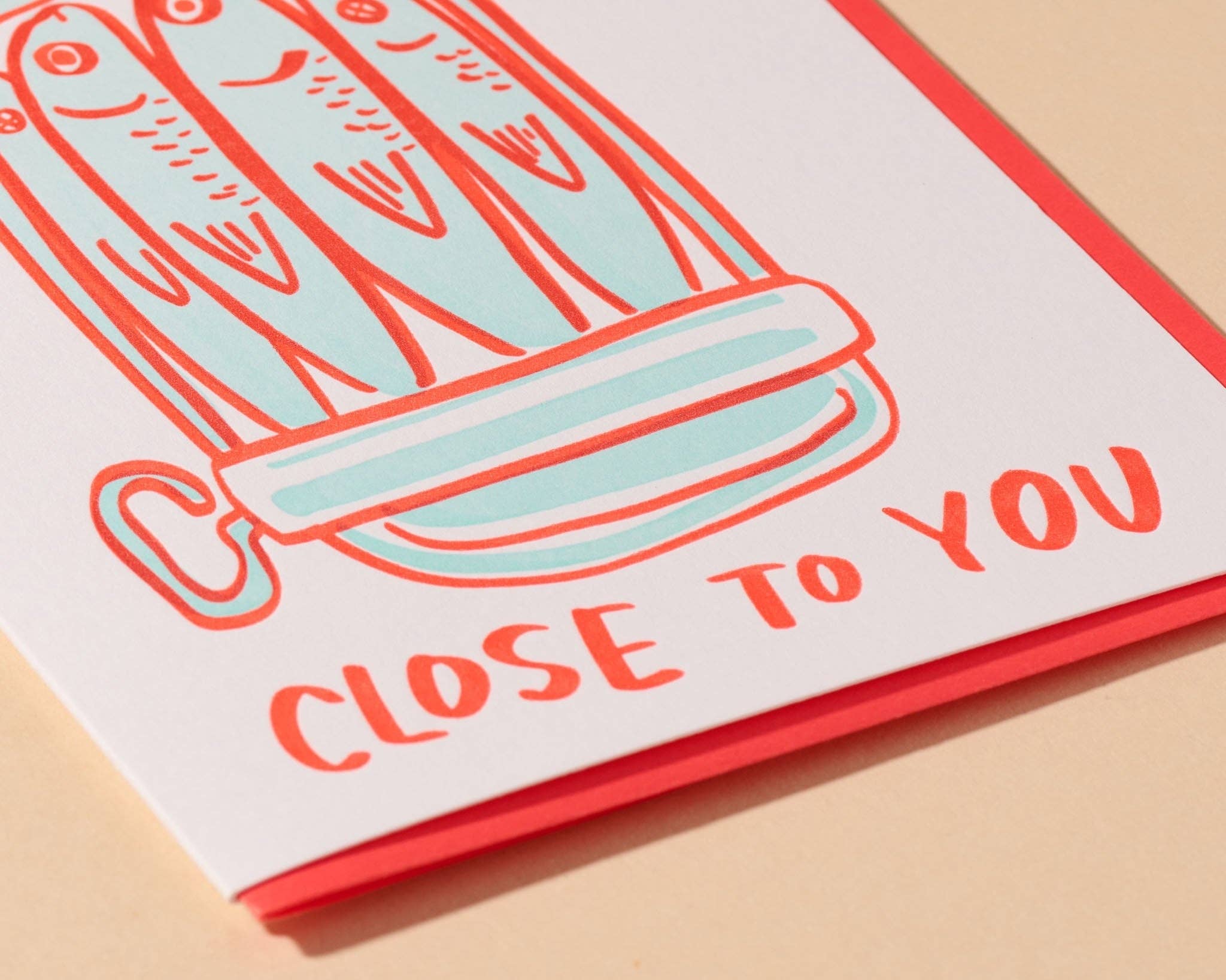 Sardine Love Letterpress Card