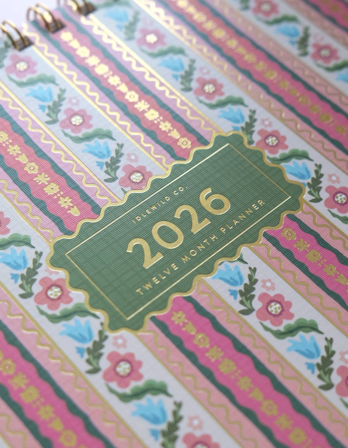 2026 Desktop Planner / Block Print Stripe