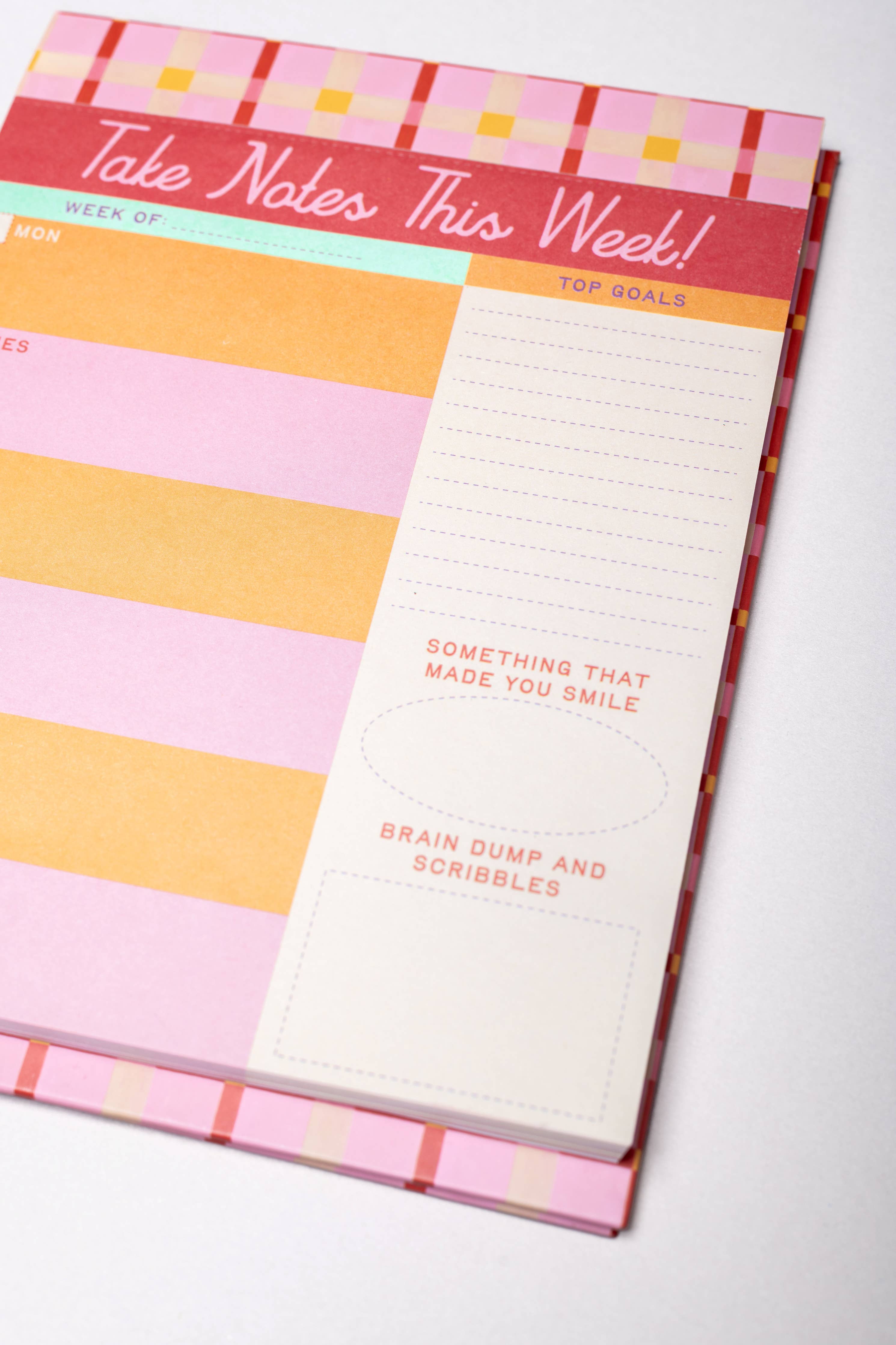 Week to Week Desk Planner, Take Notes This Week