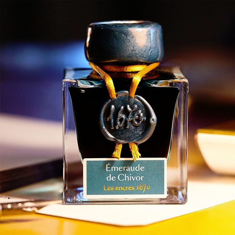 Herbin 1670 Ink with Gold Shimmer / 50ml / Various Colors