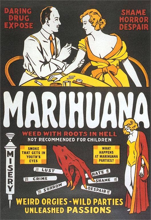 Anti-Marijuana Campaign Postcard