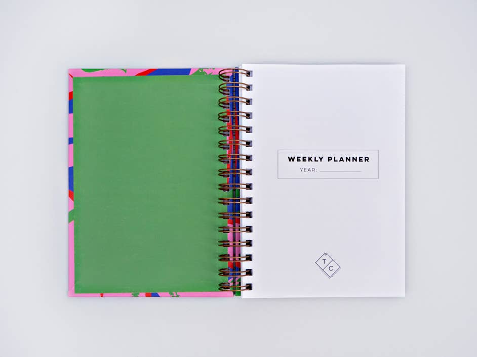 Capri Hard Cover Undated Weekly Planner