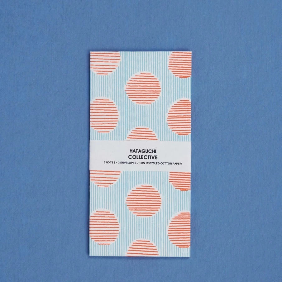 Large Envelope and Notecard Set / Shima-Maru Red x Blue