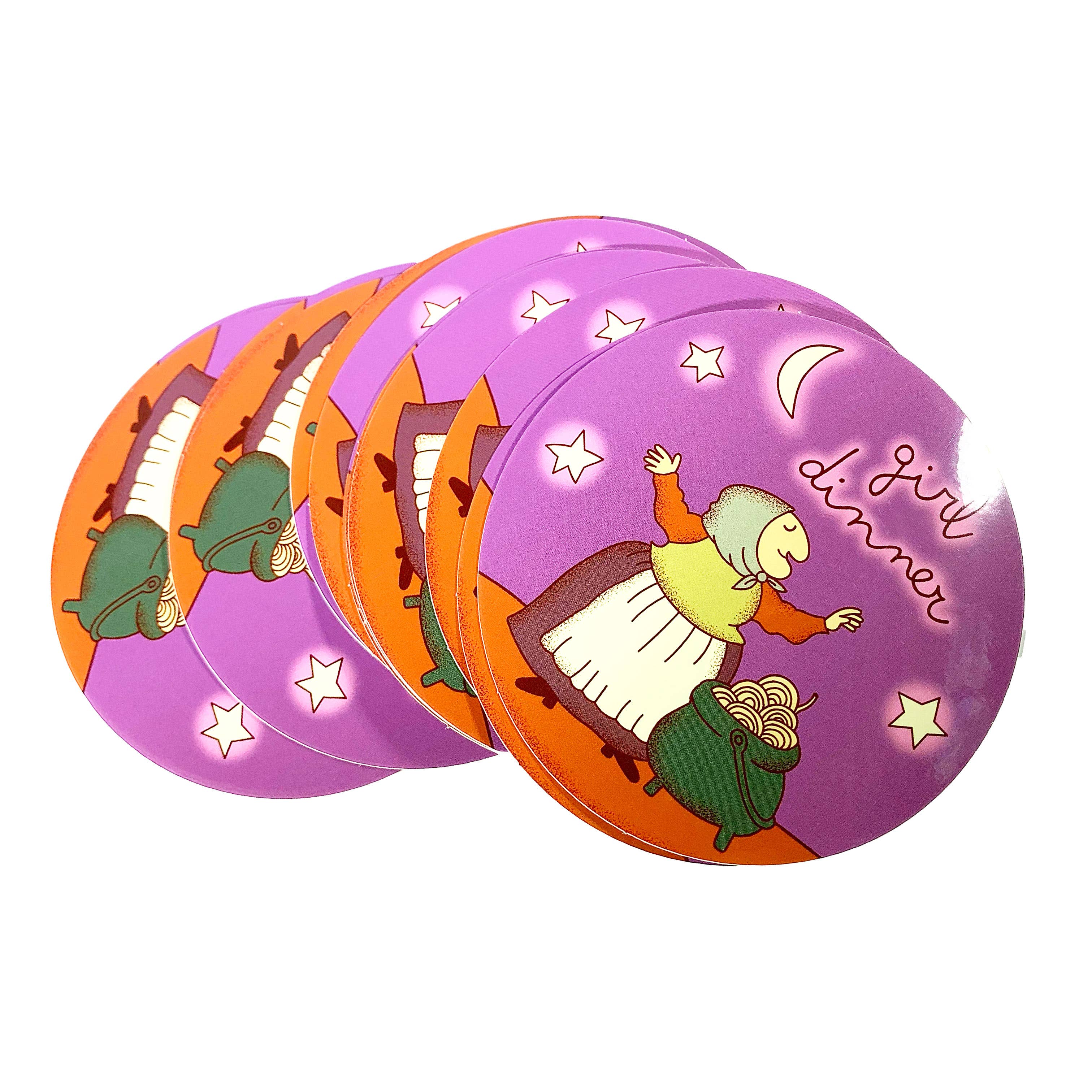 Girl Dinner Strega Nona Sticker